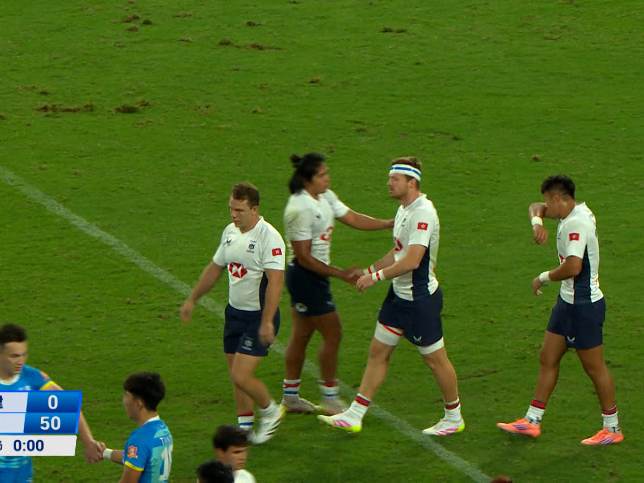 港隊第二場小組賽，以50比0大勝天津隊。