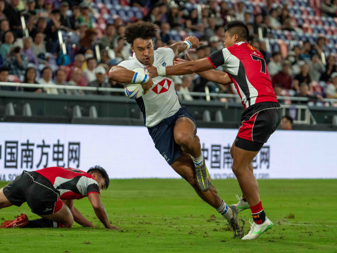 The day began with a statement win as the SAR men's team toppled three-time champions Shandong 24-12. Photo courtesy of Hong Kong China Rugby