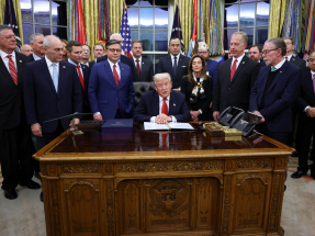 Trump ends US shutdown with Oval Office signing