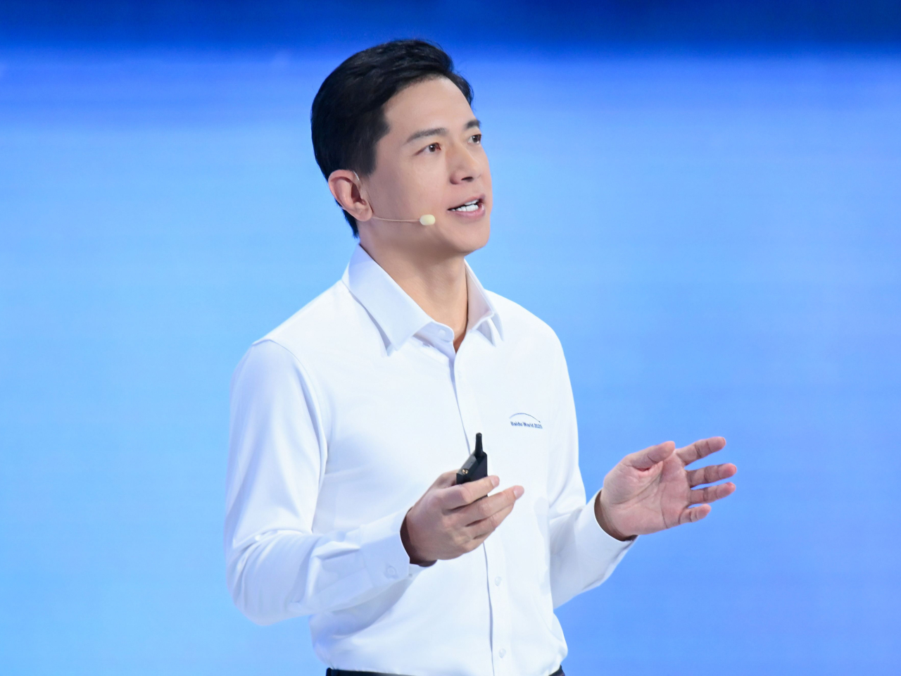 李彥宏宣布推出「伐謀」自我演化智能體，因應條件動態變化提供解決方案。（公司圖片）