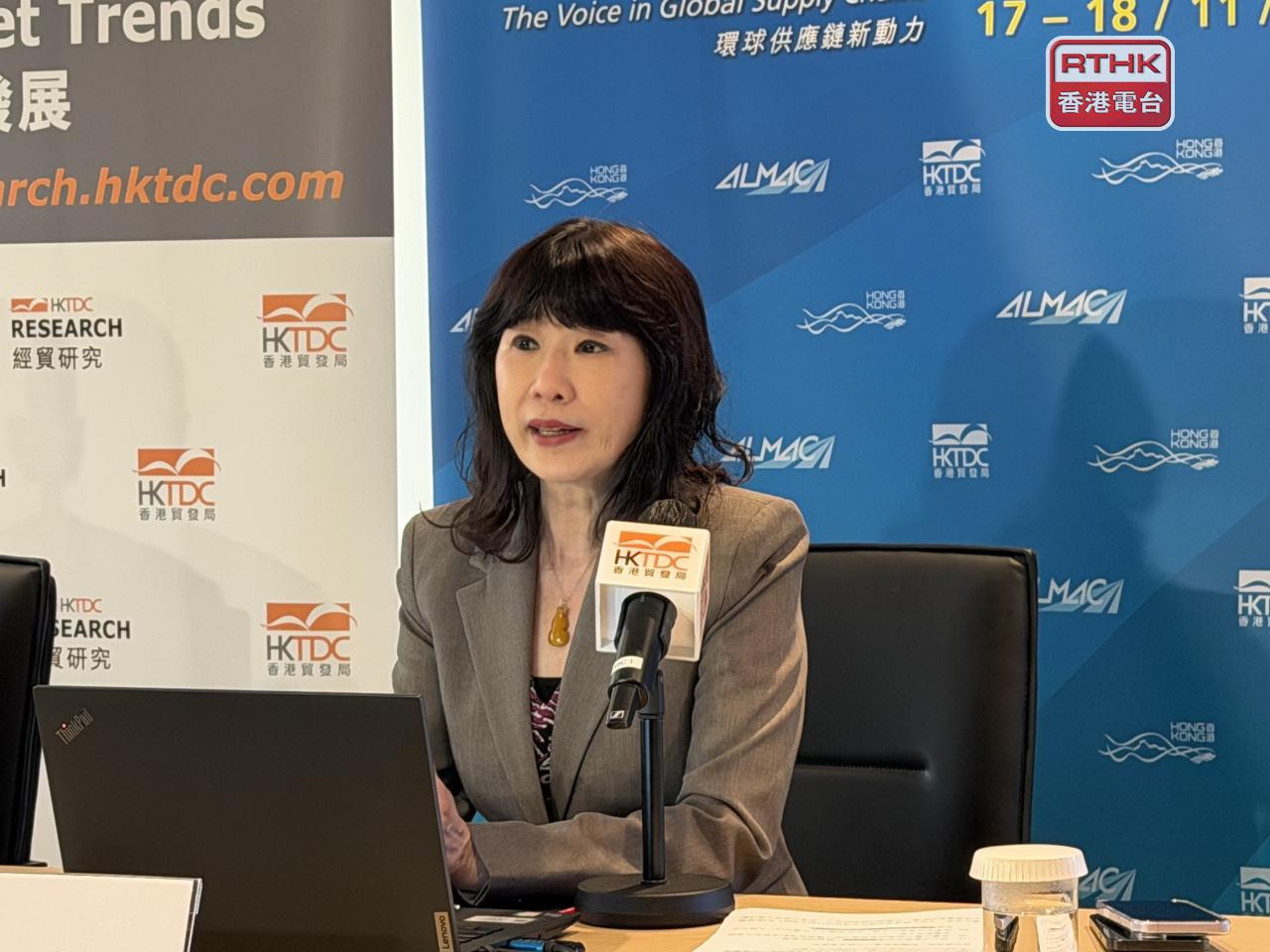 范婉兒表示，不論供應鏈如何重塑，香港在協助內地企業走向國際扮演越來越重要角色。（方嘉莉攝）