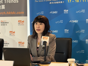 范婉兒表示，不論供應鏈如何重塑，香港在協助內地企業走向國際扮演越來越重要角色。（方嘉莉攝）