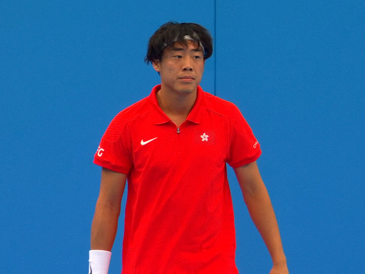 十五運會網球男子單打第一輪，港隊的黃澤林2:0擊敗山西的段皓，晉級第二輪。