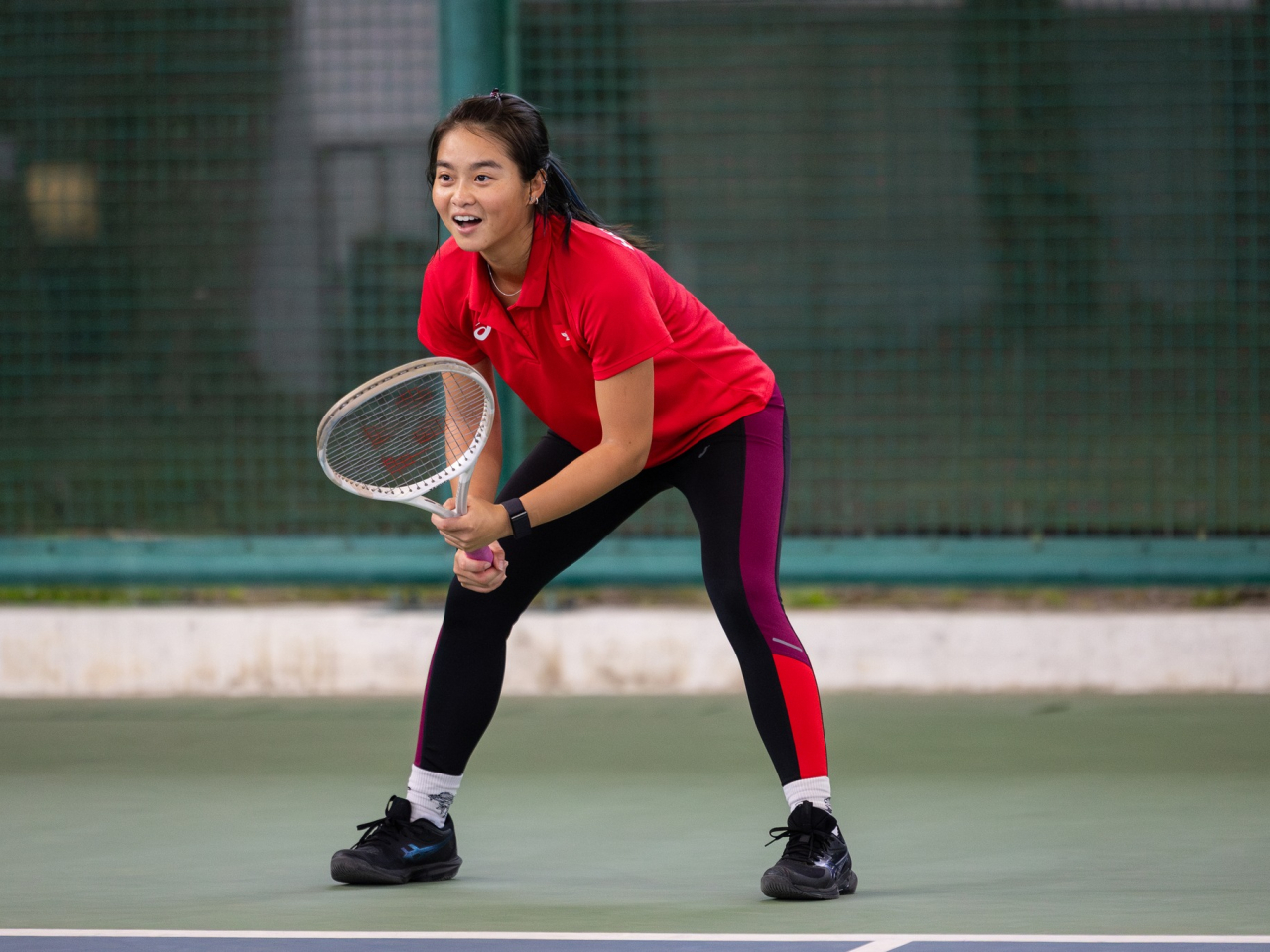 王康怡直落兩盤2比0淘汰上海選手晉級。（網總社交網站）