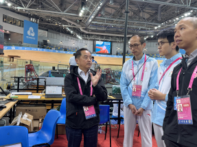 十五運會｜黃志光視察場館資訊系統　確保賽事穩定順利進行