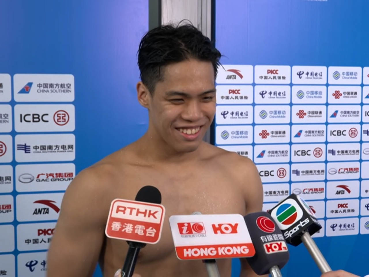 麥世霆賽後形容自己仍未衝盡，期望決賽可更專注，游出個人最佳時間。