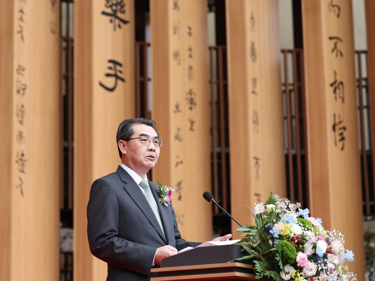 吴江浩說，中方強烈敦促日方深刻反省歷史，收回惡劣言論，停止挑釁越線，否則一切後果由日方承擔。(新華社資料圖片)