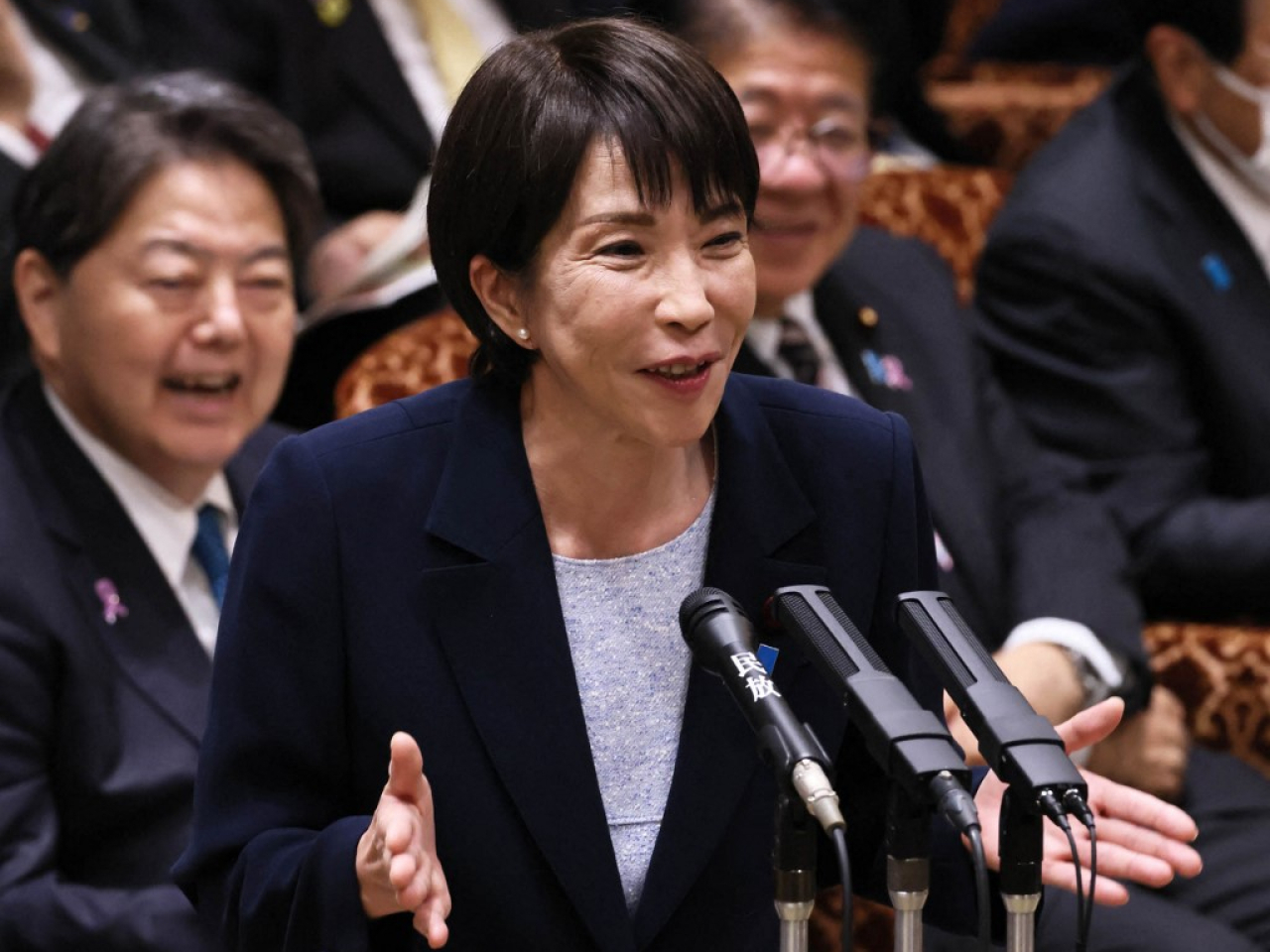 高市早苗日前在國會發表的涉台言論，在日本國內引起批評。（法新社）