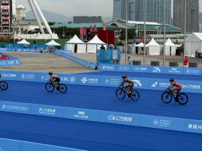 十五運會｜三項鐵人賽早上在中環海濱及維港舉行