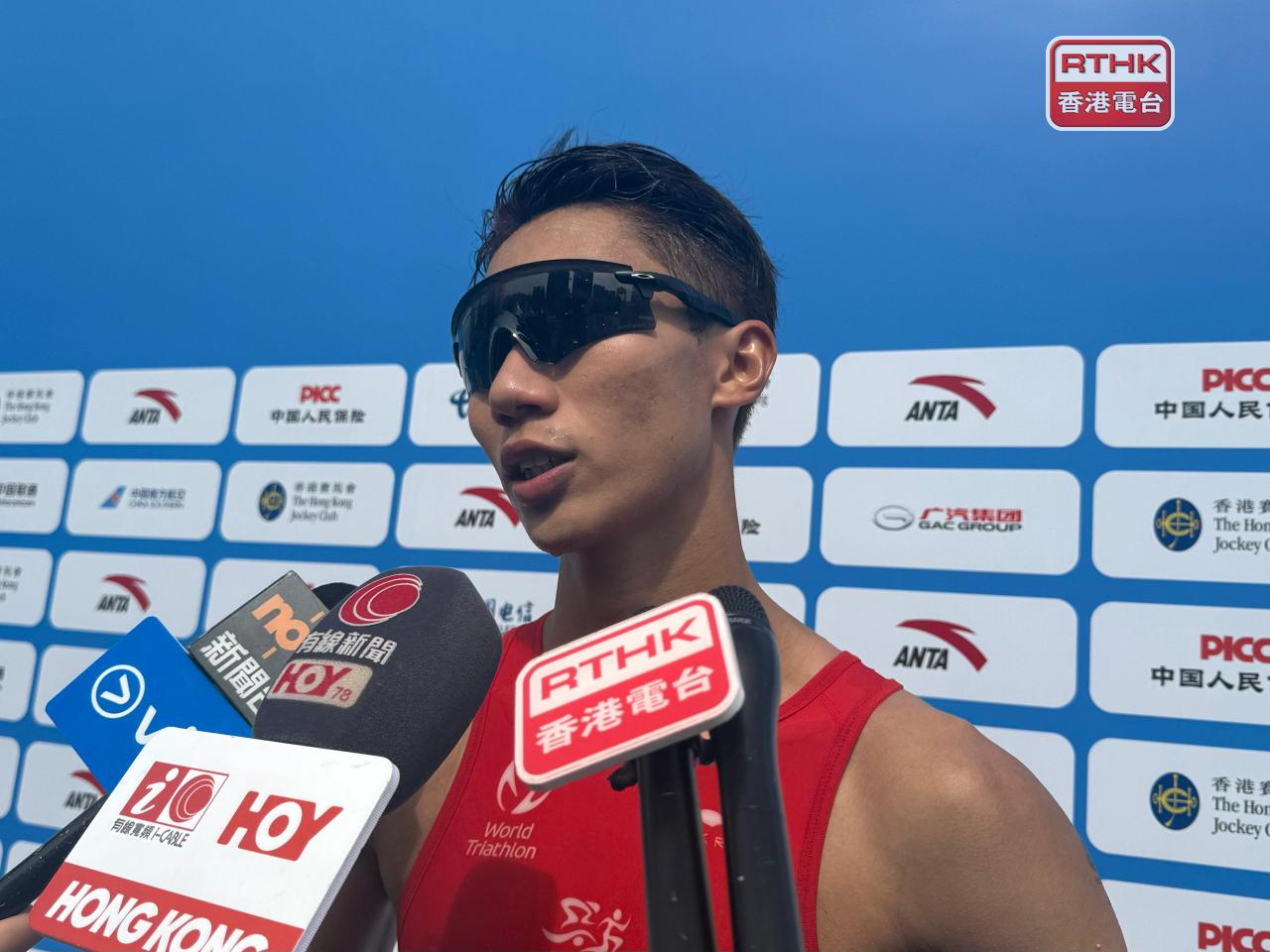 黃子圖在賽後表示，自己備戰多月，很想把握好機會做出成績。（盧紫菁攝）