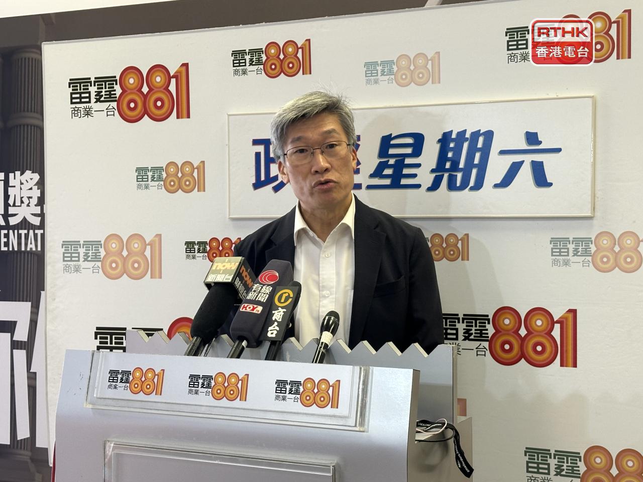 Ho Wai-ip suggests using AI-driven robots to reduce the number of construction site accidents. Photo: RTHK