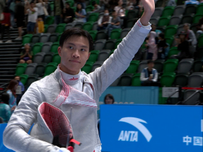 Aaron Ho wins National Games silver in men's sabre