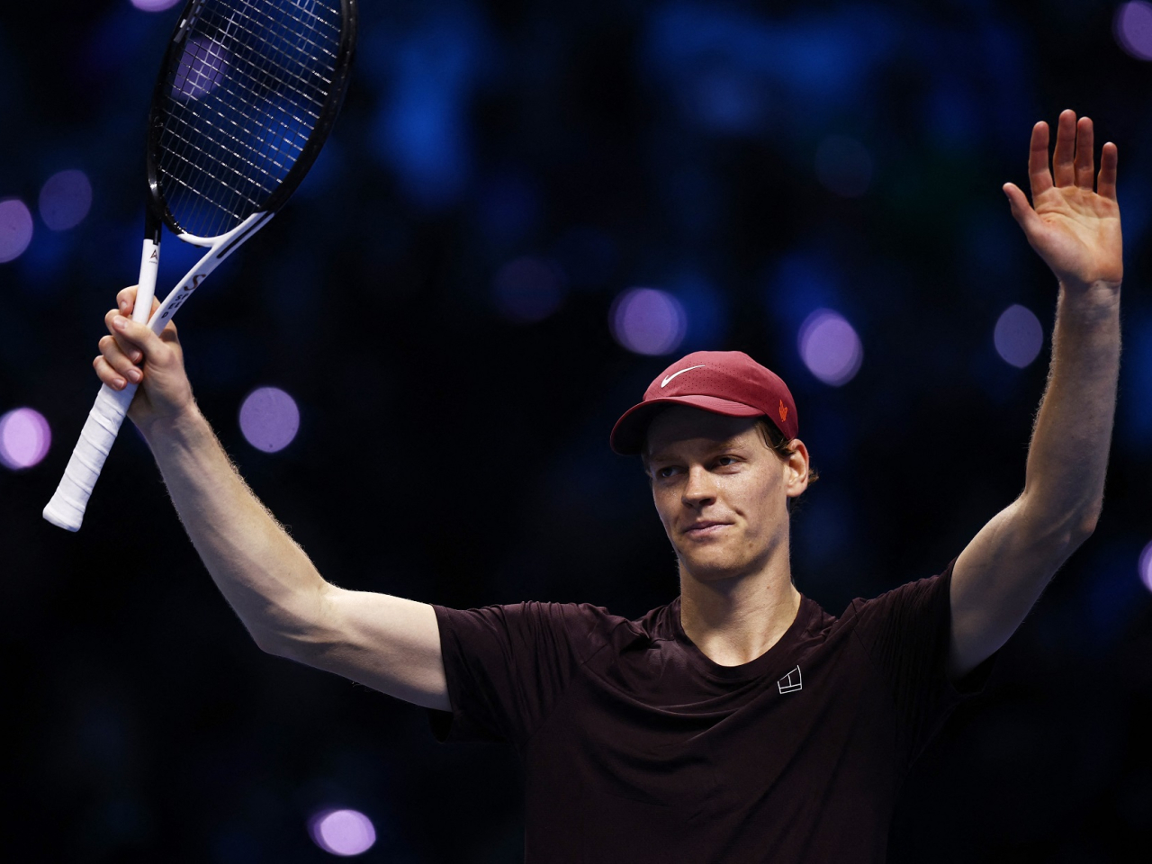 Sinner will be playing in his third successive final in Turin, where he hasn't dropped a set since losing the 2023 decider to Novak Djokovic. Photo: Reuters