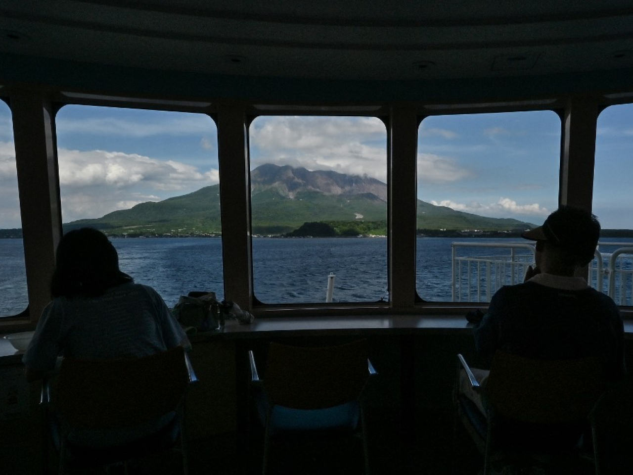 日本鹿兒島縣櫻島火山凌晨兩度噴發。(法新社資料圖片)