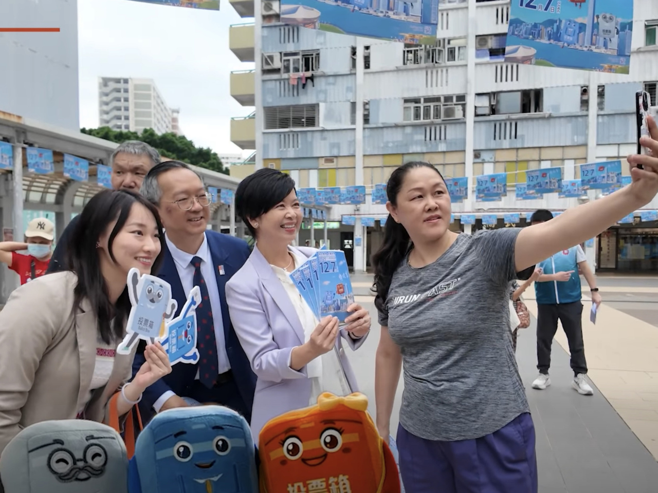 何永賢呼籲市民以手上的選票，選出建設香港的好議員。（何永賢社交專頁截圖）