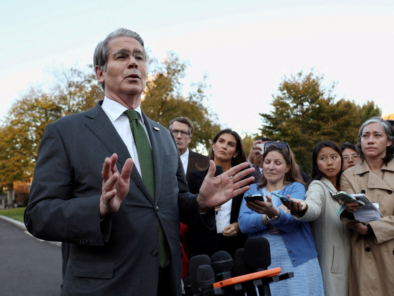 US Treasury Secretary Scott Bessent says they hope to have the deal "done by Thanksgiving." File photo: Reuters