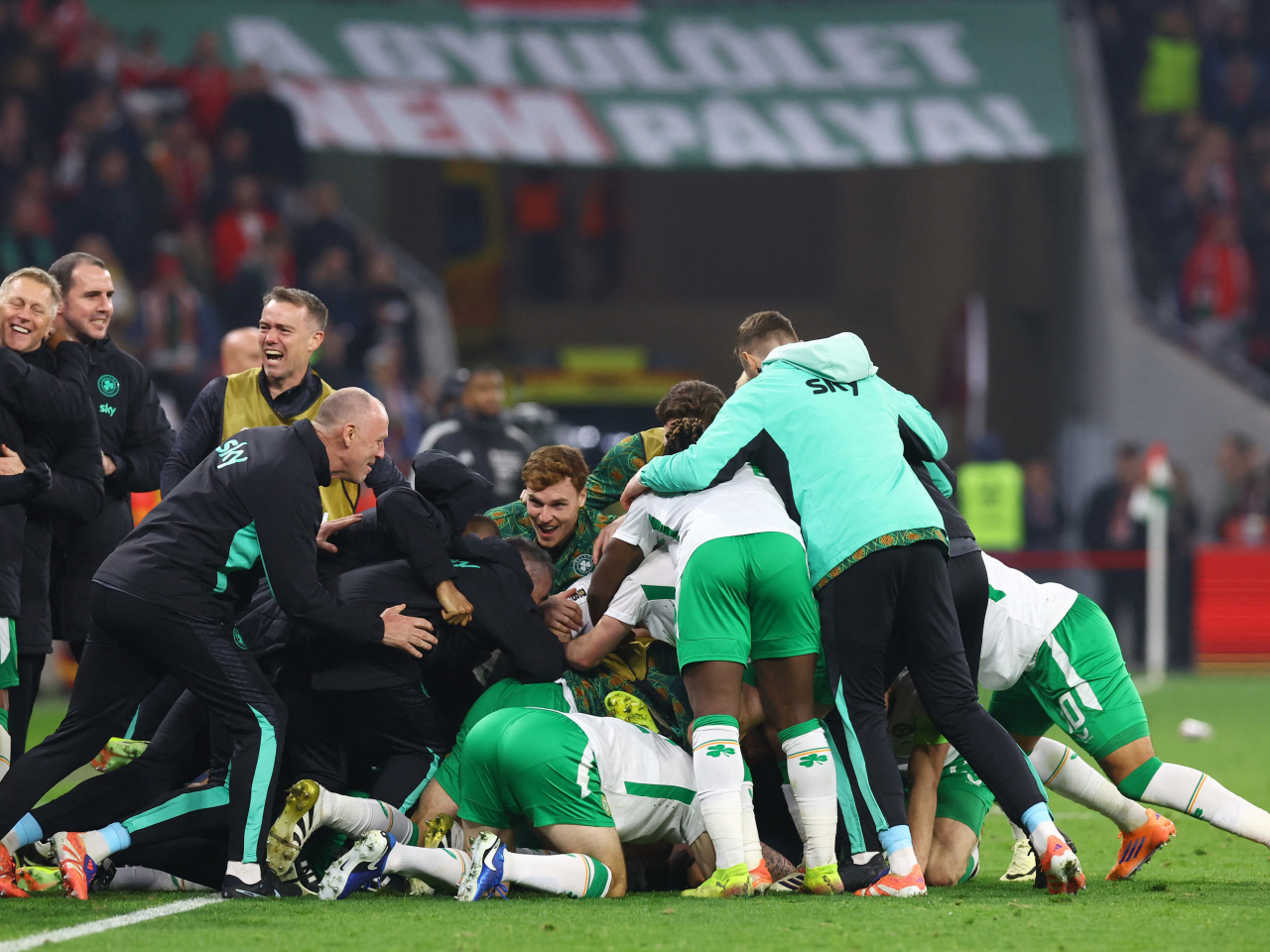 愛爾蘭搶走世盃附加賽資格。（路透社）