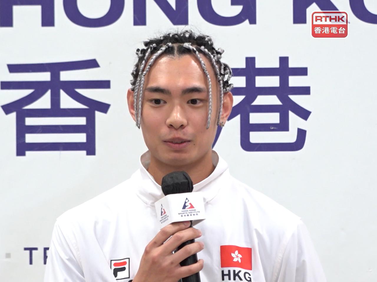 何瑋桁在32強擊敗隊友吳浩天，晉級16強。（港台圖片）