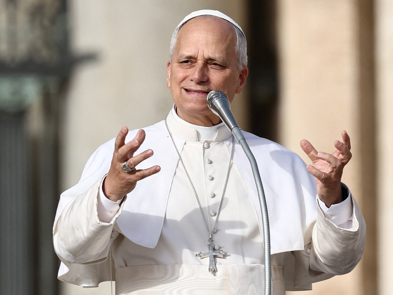 Pope Leo said some countries are failing in the fight against climate change due to a lack of political will. File photo: Reuters