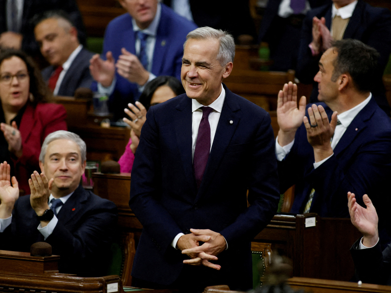 加拿大國會以170票贊成、168票反對，通過總理卡尼任內首份聯邦預算案。（路透社）