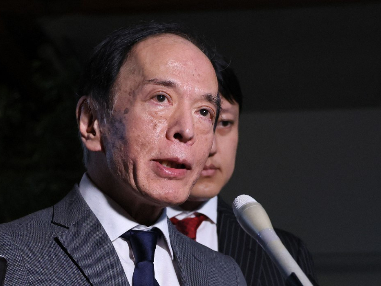 植田和男（圖）與高市早苗會面，稱對方未有對政策提出任何要求。（法新社資料圖片）