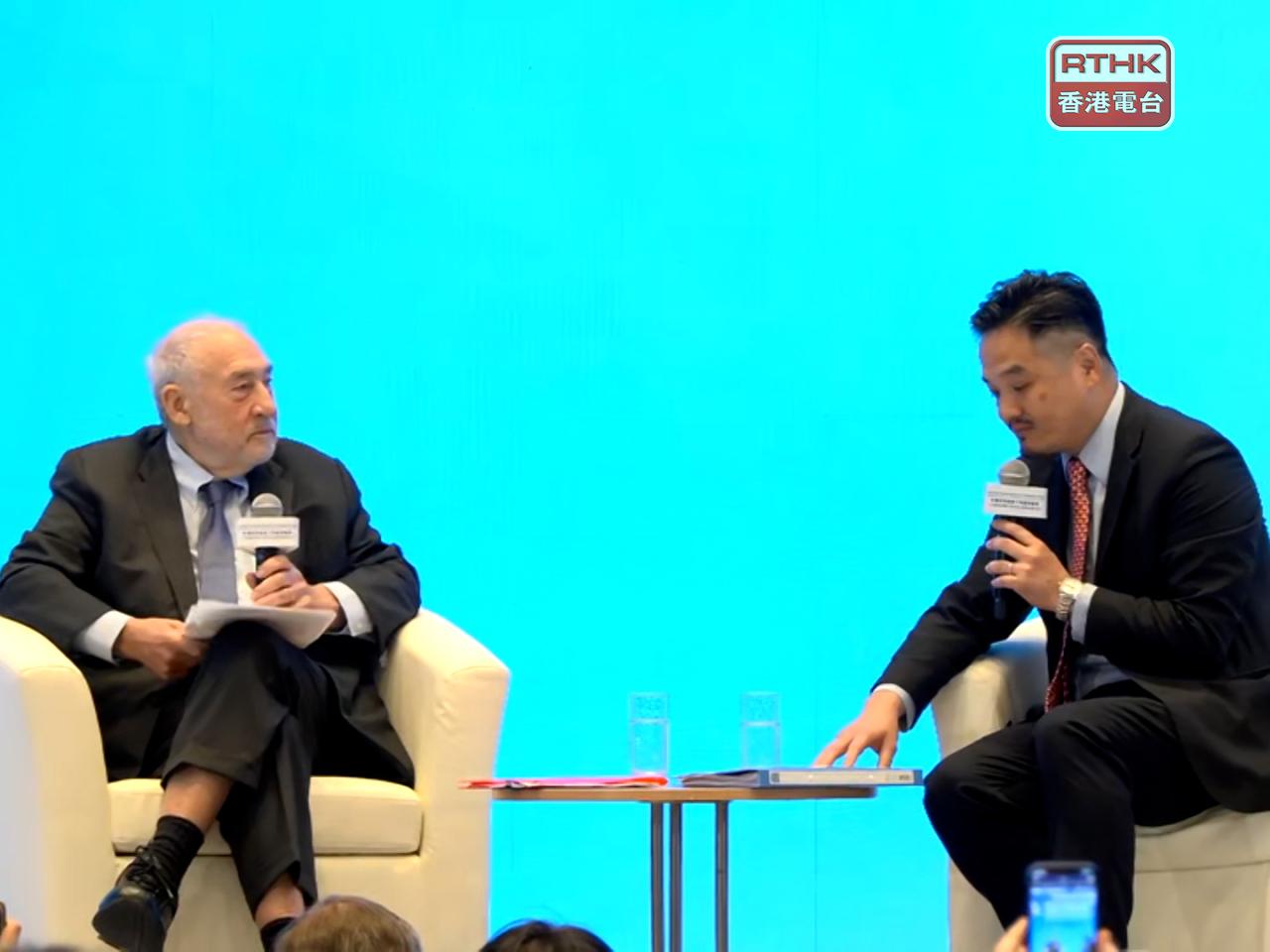 Nobel economics laureate Joseph Stiglitz says the US trade deficit may become larger as a consequence of the 'Trump tariffs'. Photo: RTHK