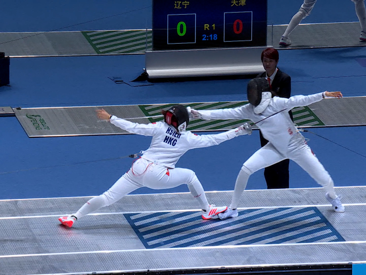 十五運會劍擊女子重劍團體賽銅牌賽，港隊不敵北京，第四名完成賽事。