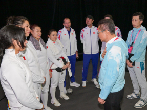 十五運會｜陳茂波觀女子重劍團體銅牌賽　勉港隊再接再厲續創佳績