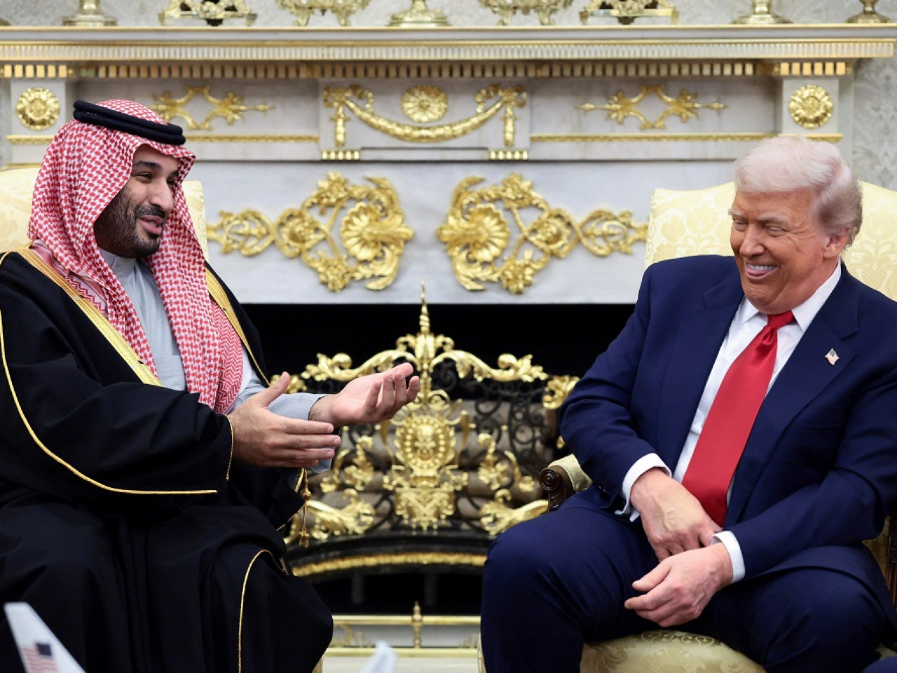 The warm welcome for bin Salman in Washington is the latest sign that relations have recovered from the deep strain caused by Jamal Khashoggi's murder. Photo: Reuters