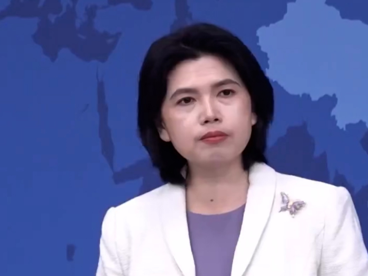 朱鳳蓮表示，堅決反對賴清德以任何形式竄美活動。（央視截圖）