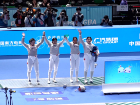 十五運會｜女子佩劍團體賽港隊敗於廣東隊　將轉戰排名賽