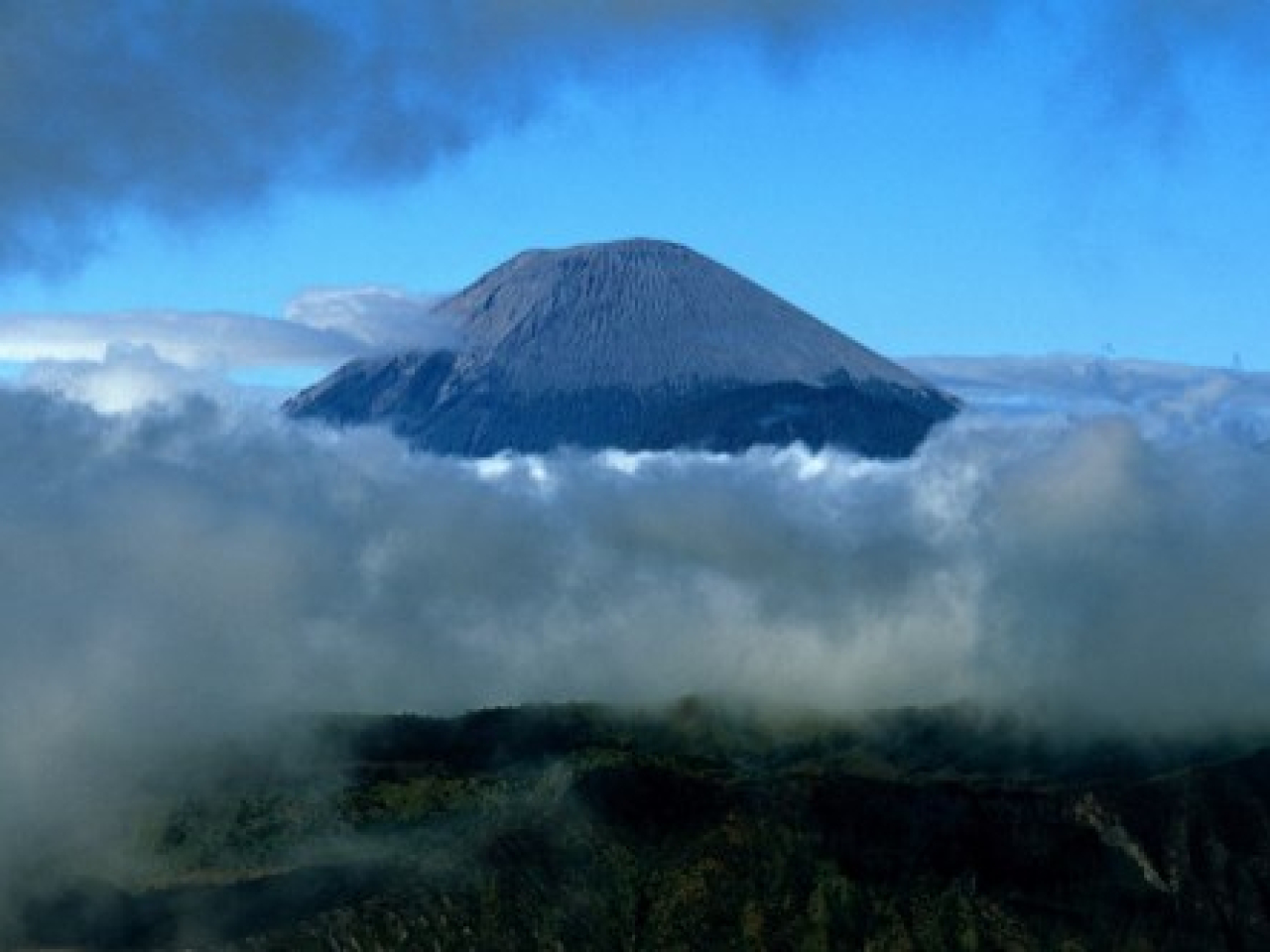 Semeru is the highest volcano on the island of Java at 3,676 metres. File Photo: AFP.