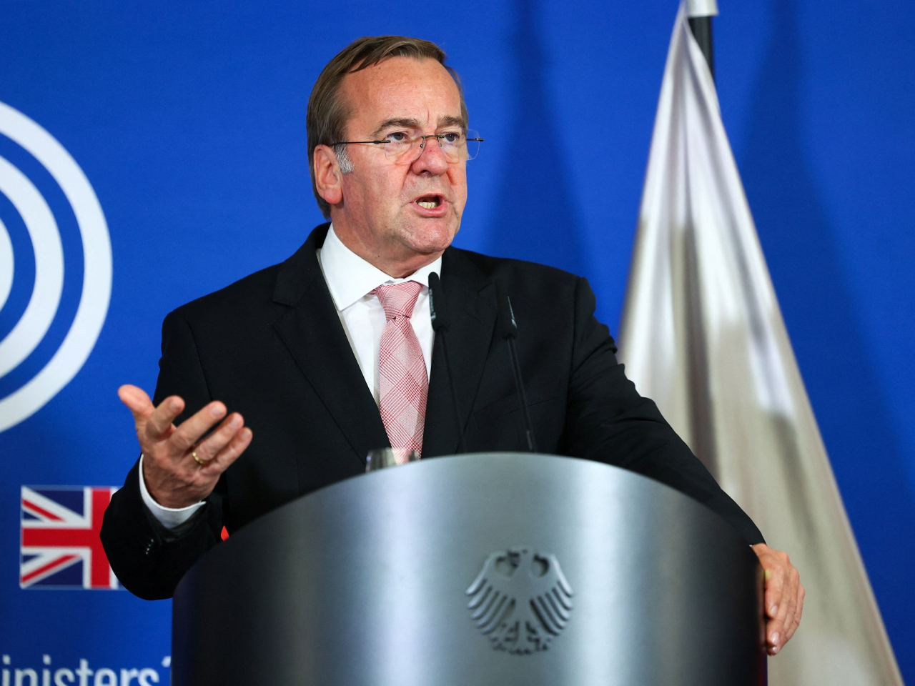 德國防長皮斯托里烏斯強調，德國不會在太空採取侵略性行動。（路透社資料圖片）