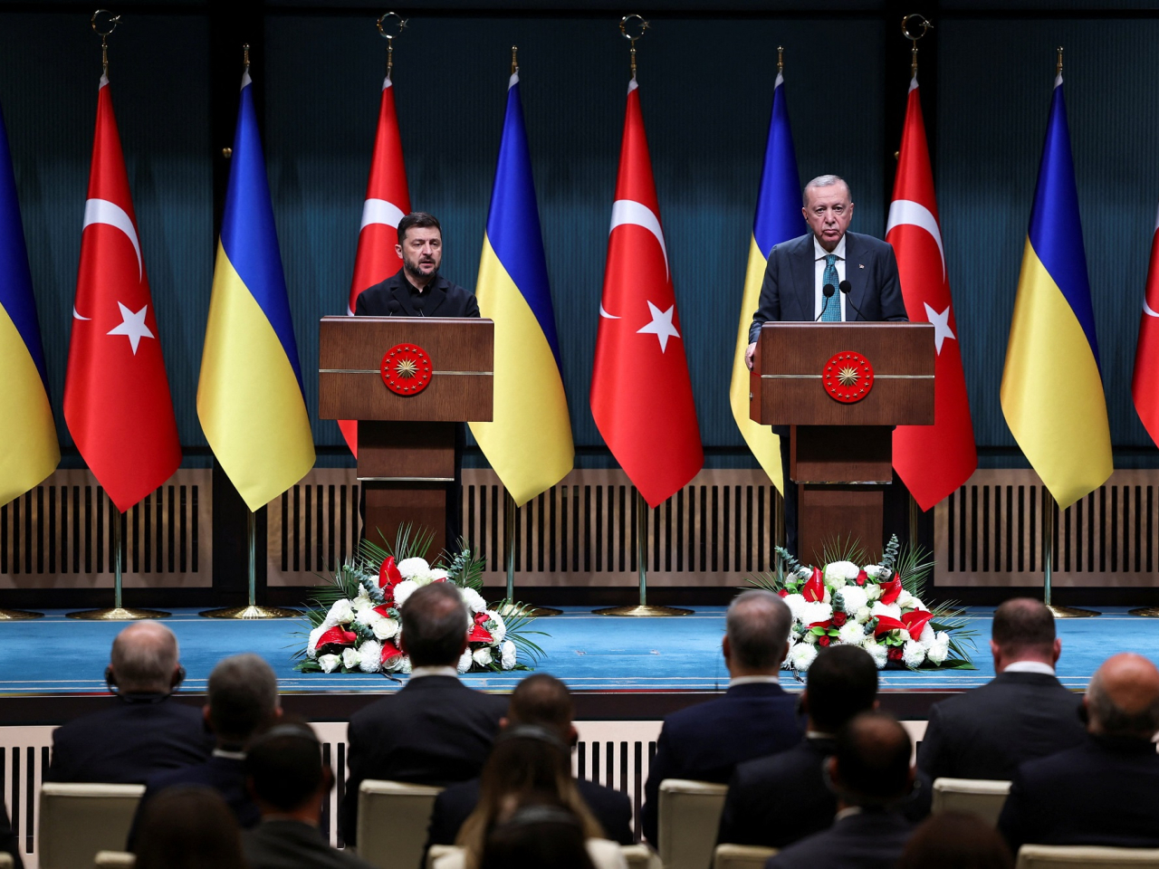 澤連斯基到訪土耳其與埃爾多安會談，尋求重啟與俄羅斯的和平談判。（路透社）