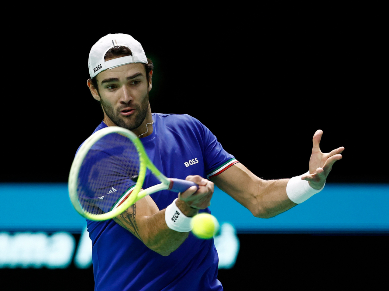 貝利天尼直落兩盤擊敗對手。（路透社）