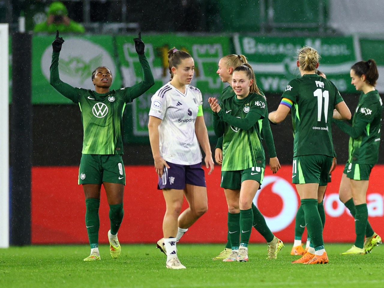 Manchester United were handed their first loss in this season's competition at Wolfsburg. Photo: Reuters