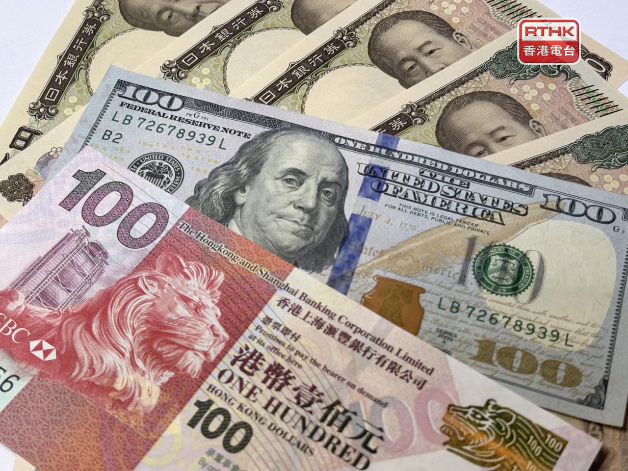 盧楚仁估計，日圓短期較大機會失守160兌1美元，每百日圓兌港元亦會大致維持在5算以下水平。（港台圖片）