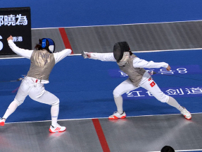 十五運會｜港女子花劍團體賽八強不敵重慶　轉戰名次賽