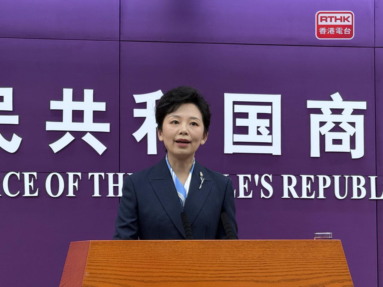 何咏前說，要進一步規範企業經營行為，完善出口配套體系，實現二手車與新車出口分類管理。（任浩鋒攝)