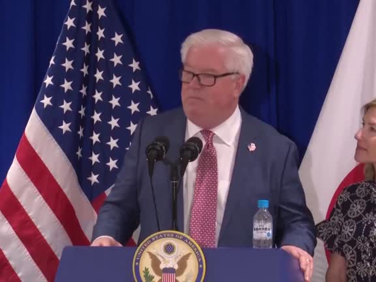 格拉斯說，中國針對高市涉台的言論所採取的對抗措施，損害地區的穩定。（路透社資料圖片）