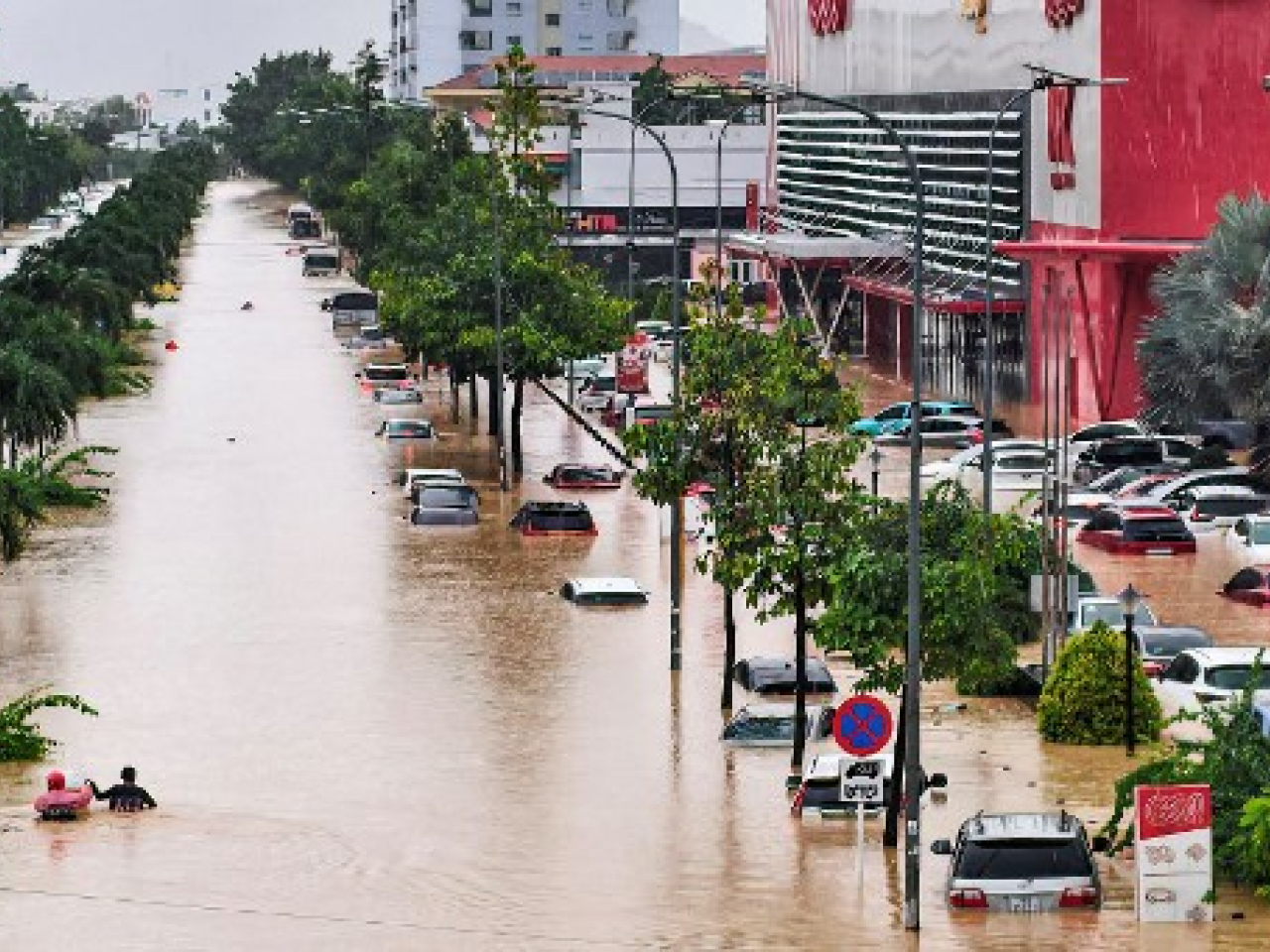 Rainfall exceeded 1,500 millimetres in several parts of central Vietnam over the past three days. Photo: AFP