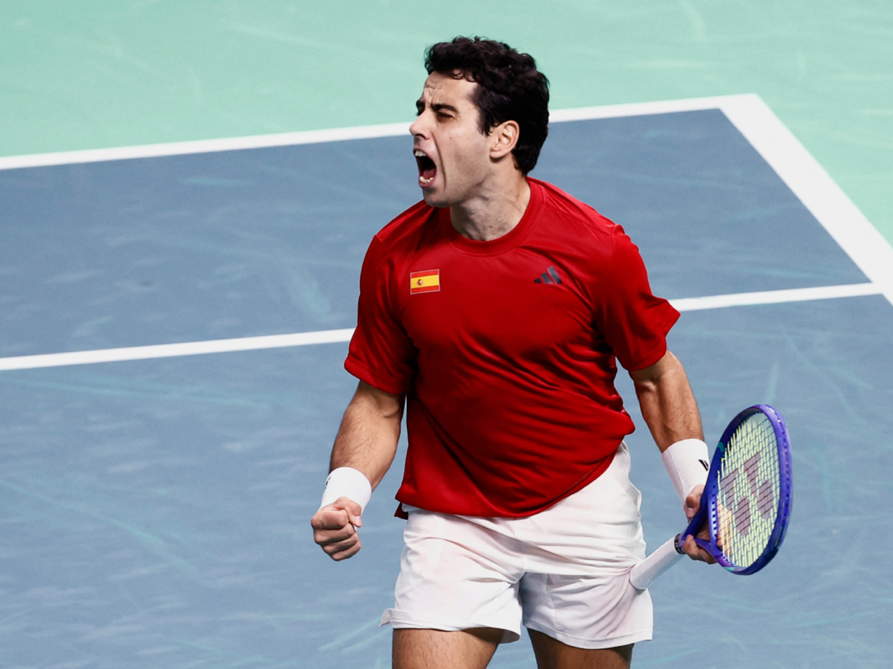 蒙拿說一直努力克服緊張情緒，專注於個人目標及策略。（路透社）