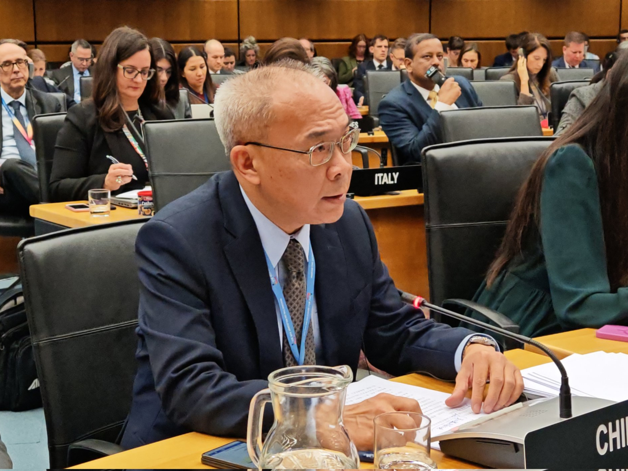 李松指理事會應努力推動伊朗核問題相關討論平穩進行。（李松社交網站圖片）