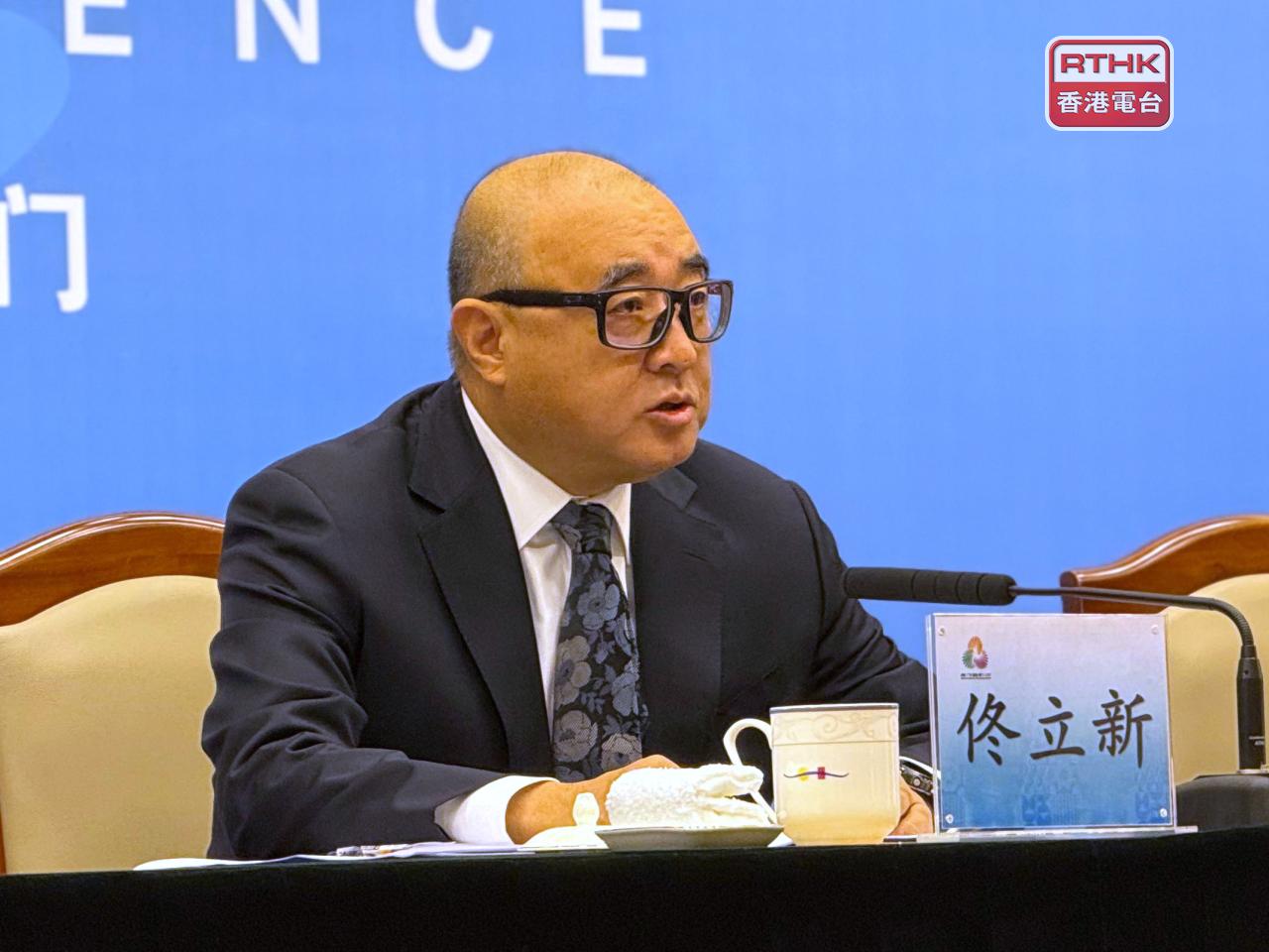 佟立新形容今屆全運會精彩圓滿，令人難忘。（盧紫菁攝）