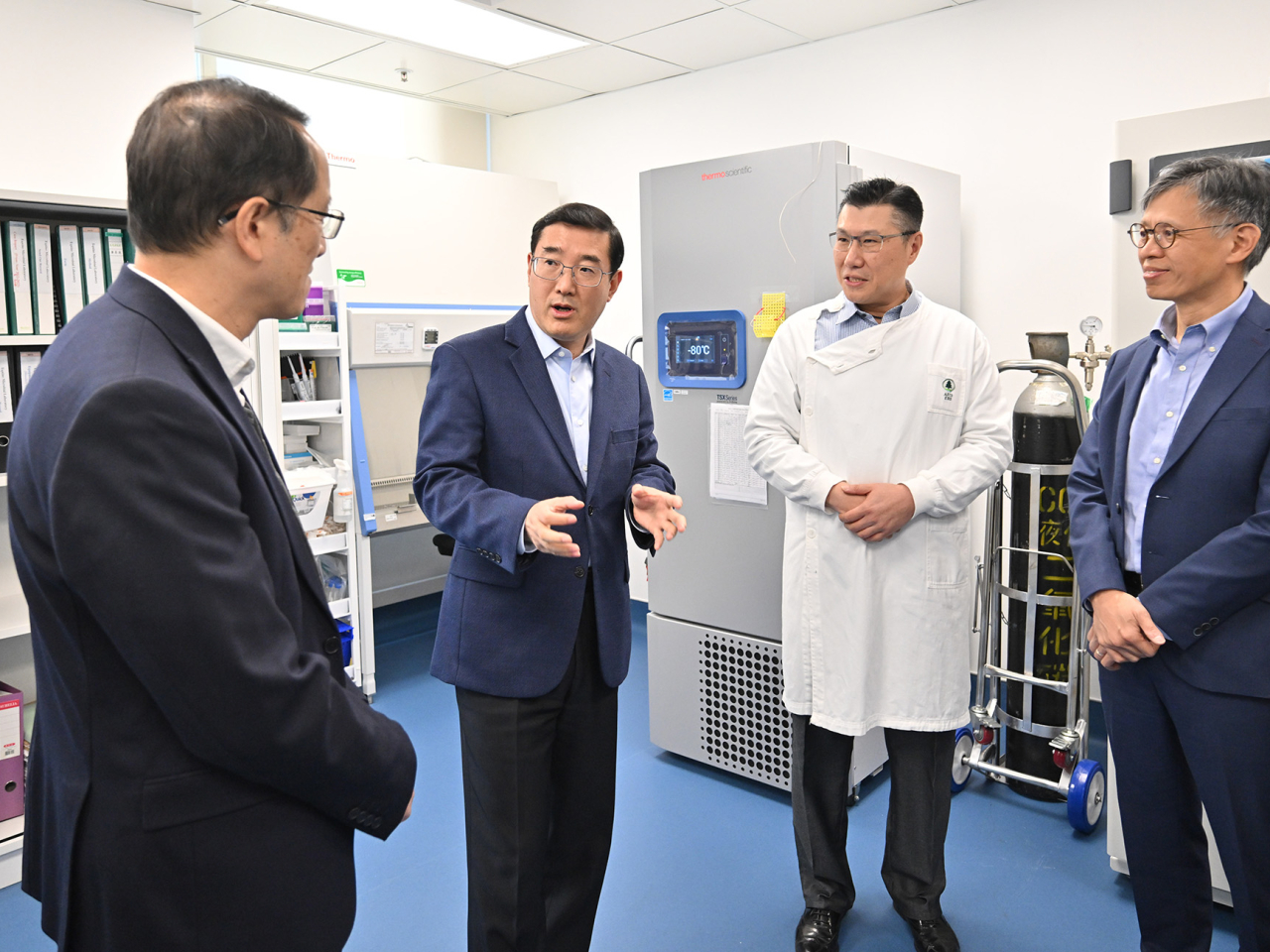 環境局和轄下部門與國家海關總署代表團會面及交流。（政府新聞處）