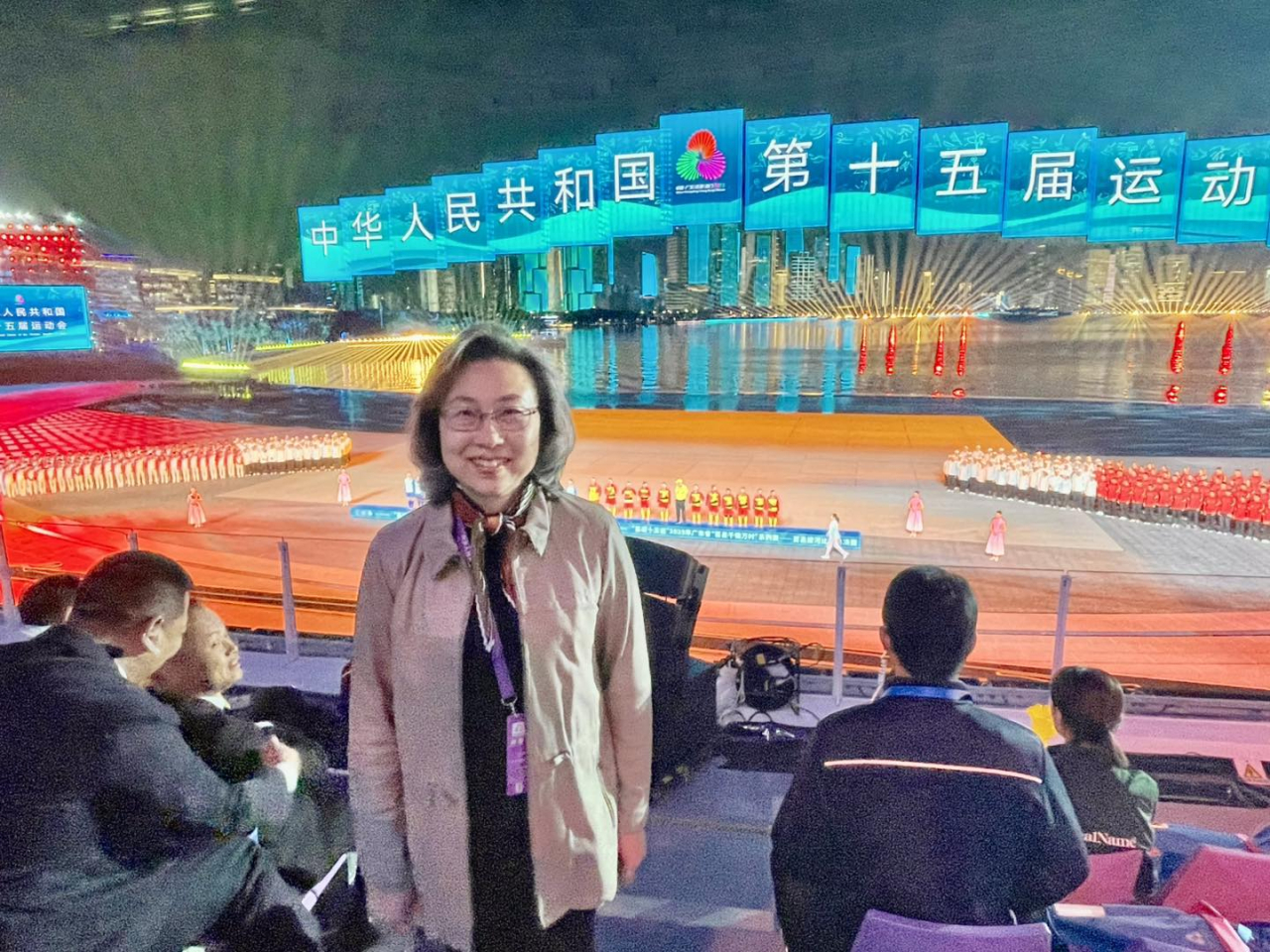 楊何蓓茵表示，很榮幸在場見證這個歡欣時刻。（楊何蓓茵社交專頁）