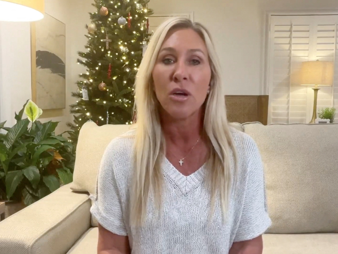 Marjorie Taylor Greene announces her resignation from the US House of Representatives in a statement released on social media. Photo: Reuters