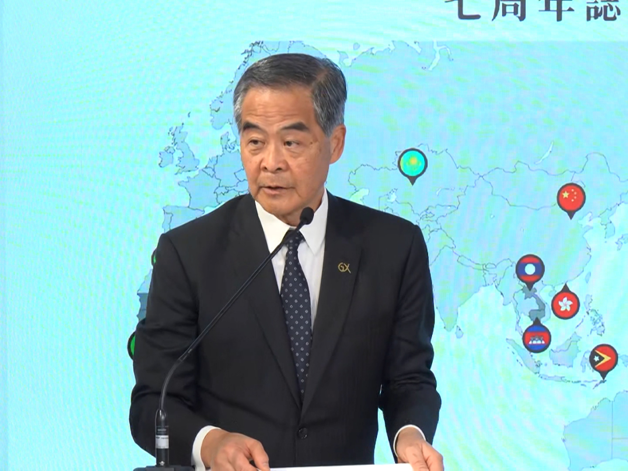 梁振英表示，希望社會各界認識香港在全球人道主義的援助工作。