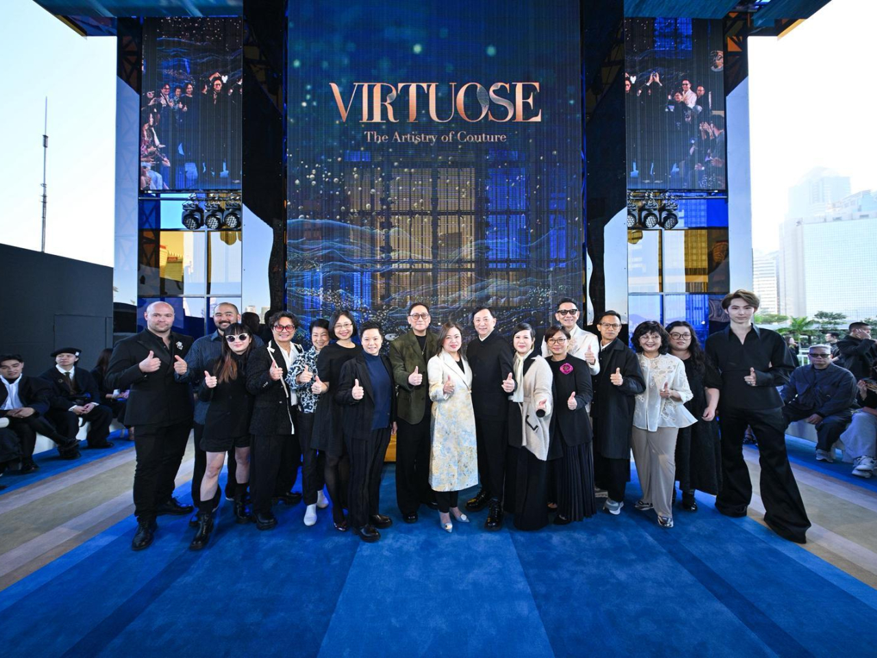 羅淑佩表示，高級訂製時裝代表着時尚精湛工藝的極致。(政府新聞處)