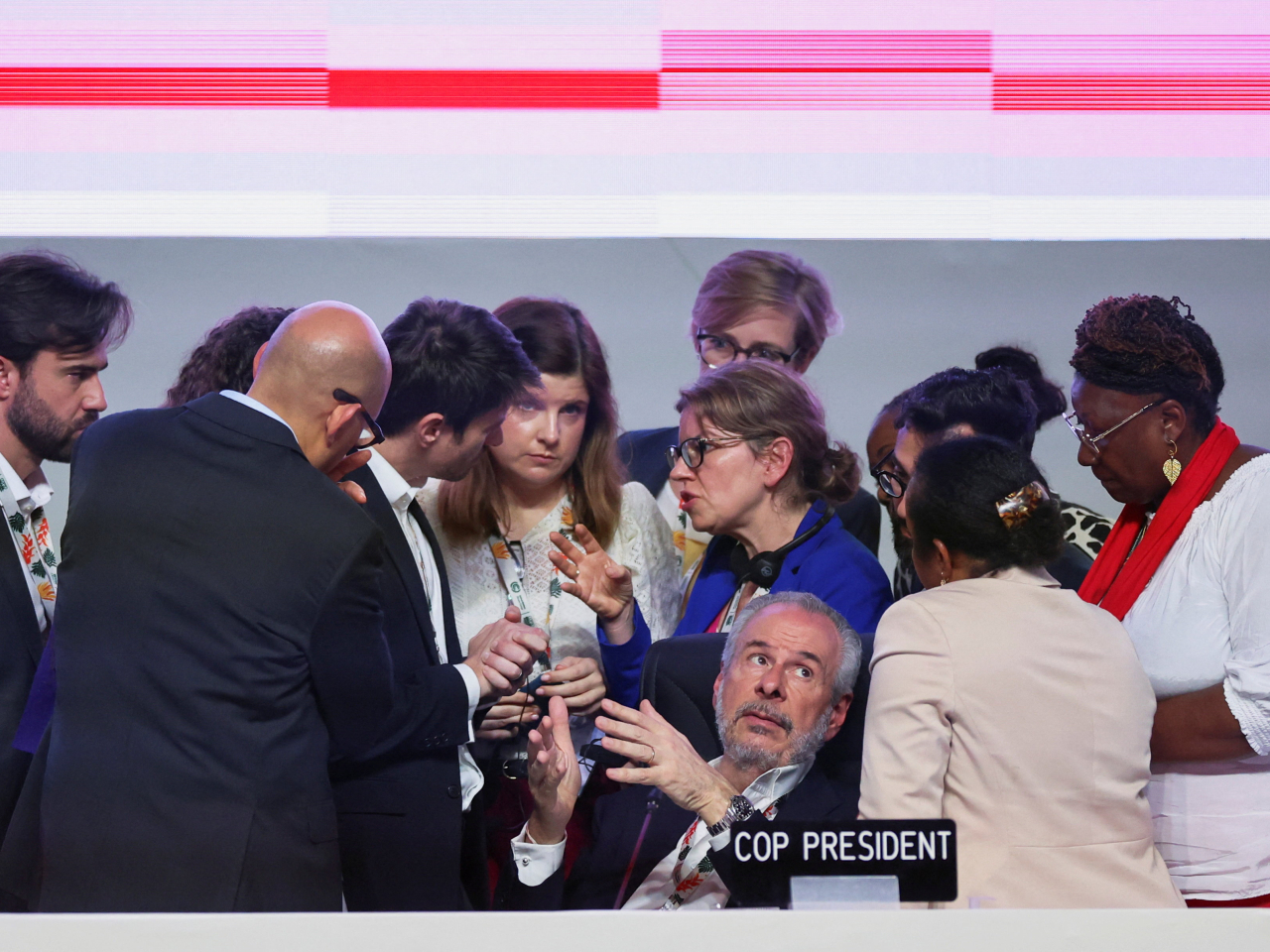 COP30 President Andre Correa do Lago attends the plenary session at the UN Climate Change Conference (COP30), in Belem, Brazil. Photo: Reuters
